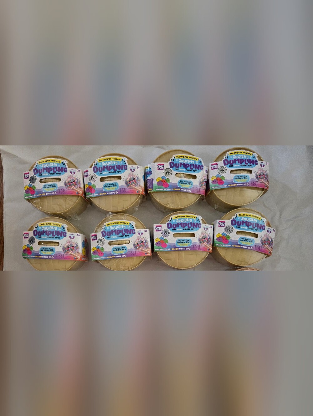 RMS Crazy Fun Original Mystery Dumpling - Party Confetti Edition  Bundle Of 8